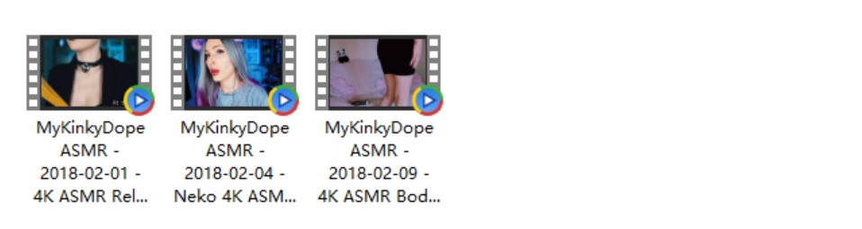 欧美女主播MyKinkyDope助眠Asmr视频3部合集插图